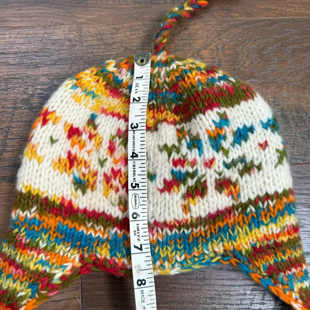Women's Ski/Snowboard Multicolored / Snowflake Knit Print Beanie Hat